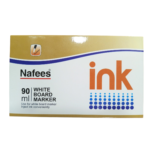 [6233379243110] Nafees White Board Marker Ink 90ml (Blue)