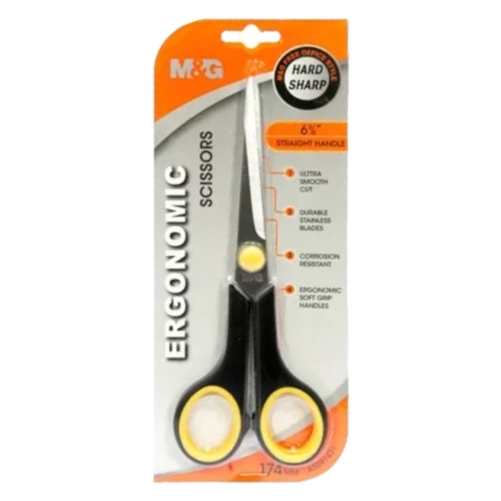 [6933631523140] M&G Ergonomic Scissors (174mm) - ASS91431
