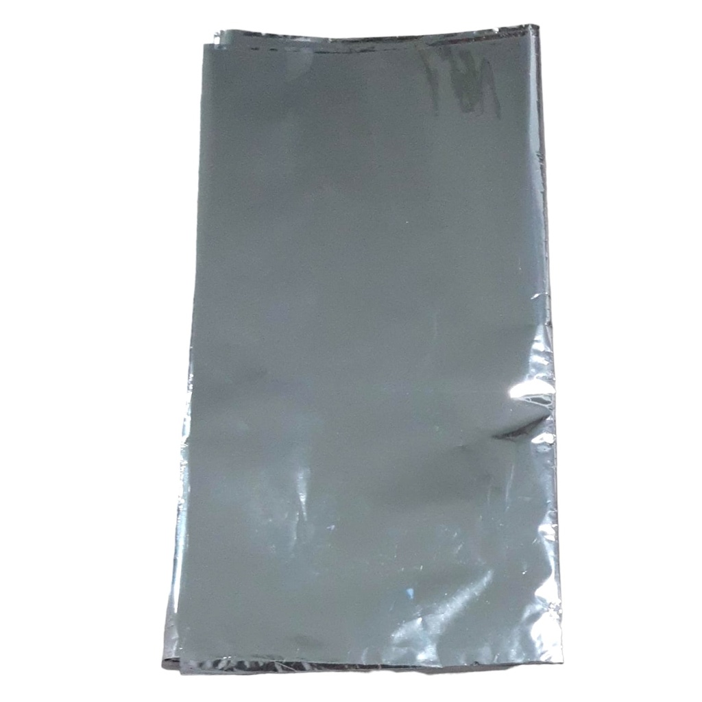 Plain Plastic Table Cover - Silver ( 137cm X 183cm )