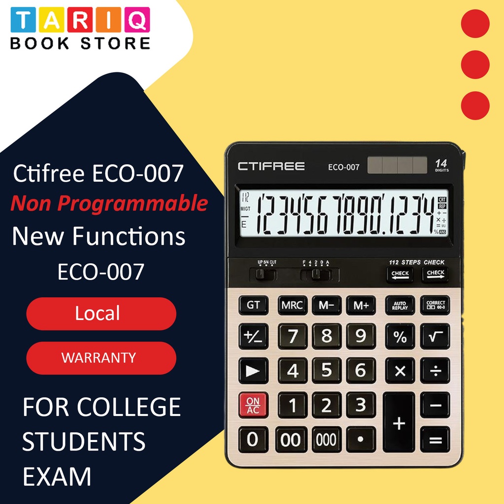 Ctifree ECO-007  Desktop Calculator