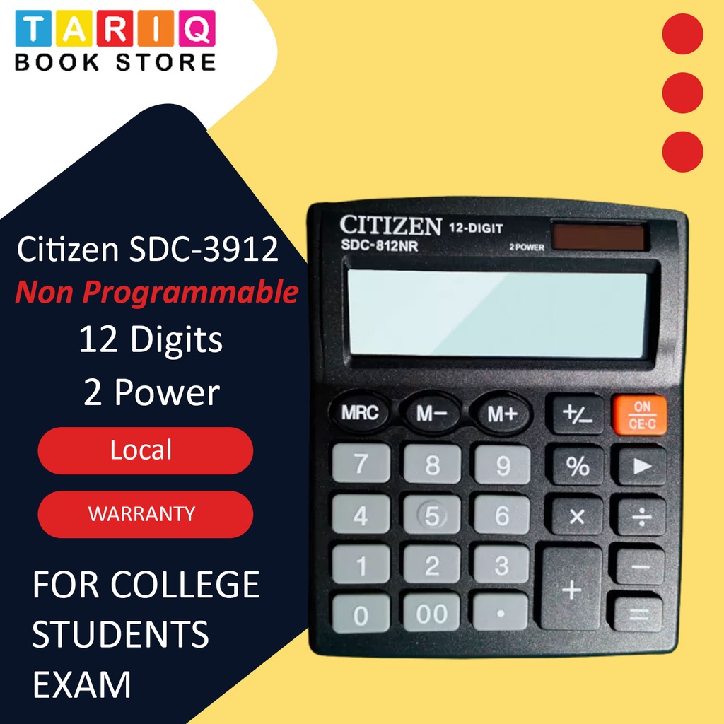 Citizen Superior Calculator - SDC-3912