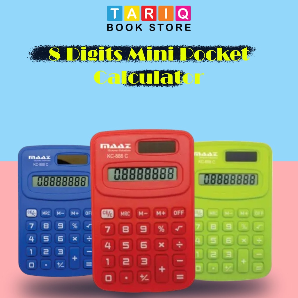 Maaz 8 Digits Mini Pocket Calculator - KC-888