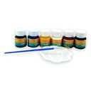 Glass Color Paint Studio - 6 Pcs - No. 7256GL