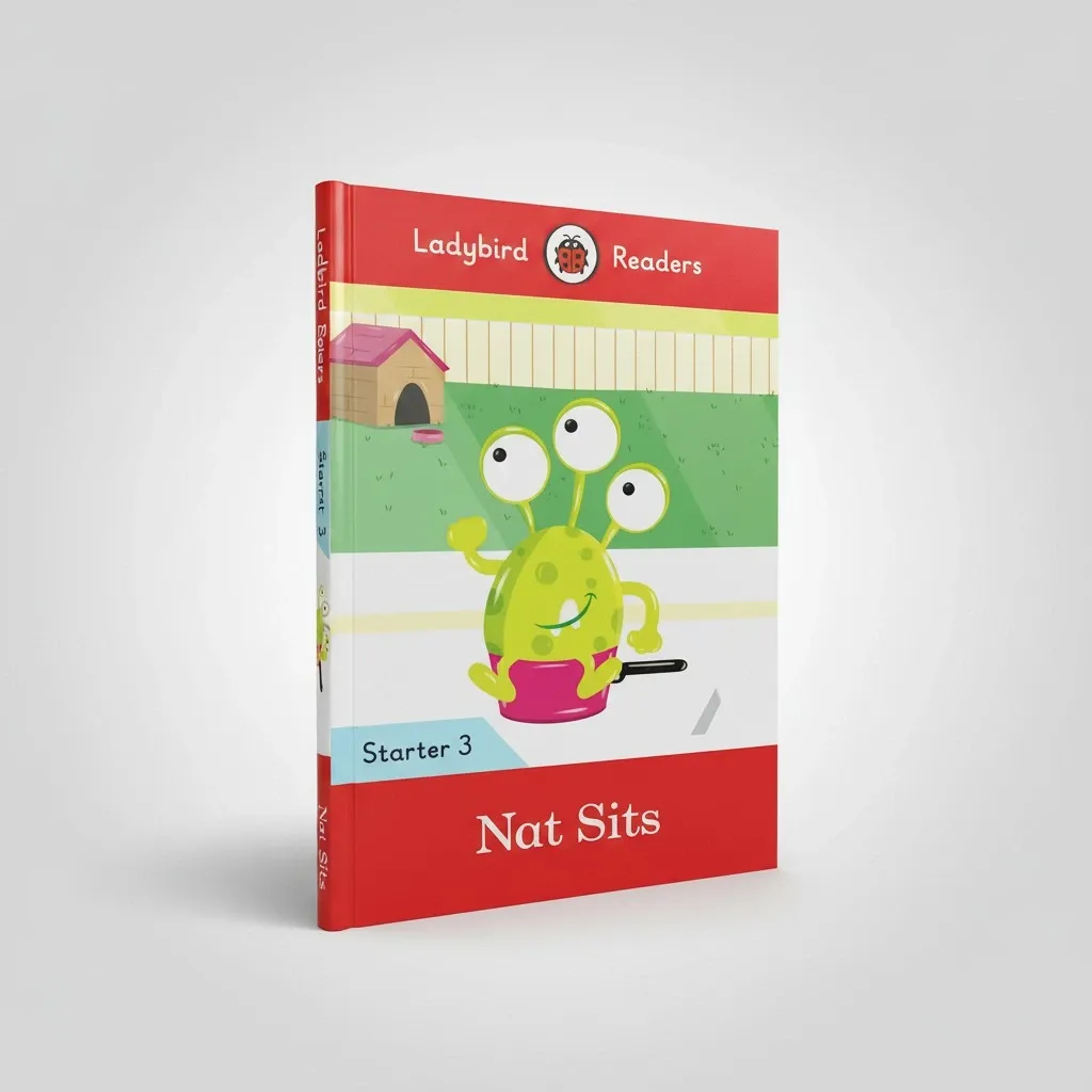 [9780241393697] Ladybird Readers Starter: Level-3 Nat Sits