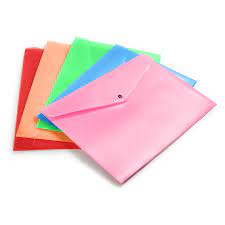 Clear Bag Folder - A3 size Assorted Colors
