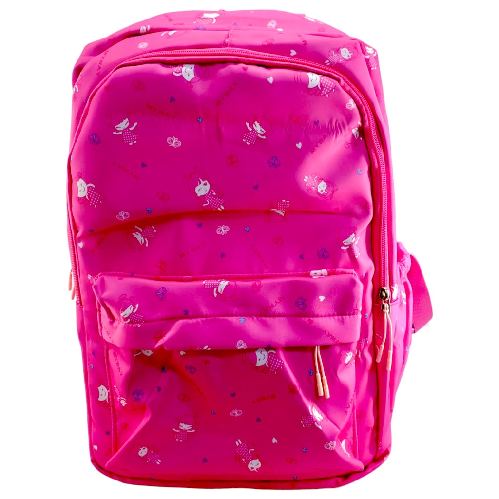 My Way School Bag - Dark Pink - 9001