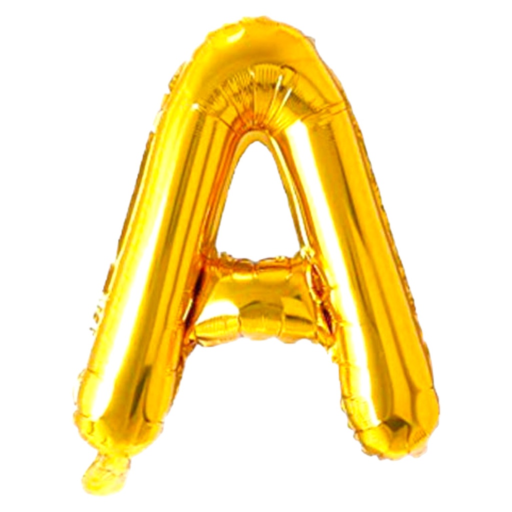Alphabet Golden Foil Balloon A