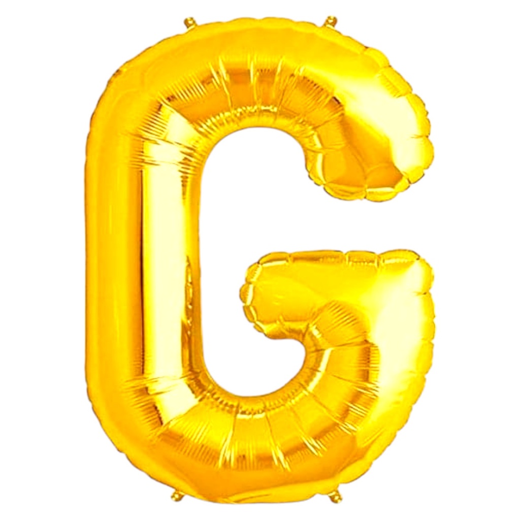 Alphabet Golden Foil Balloon G