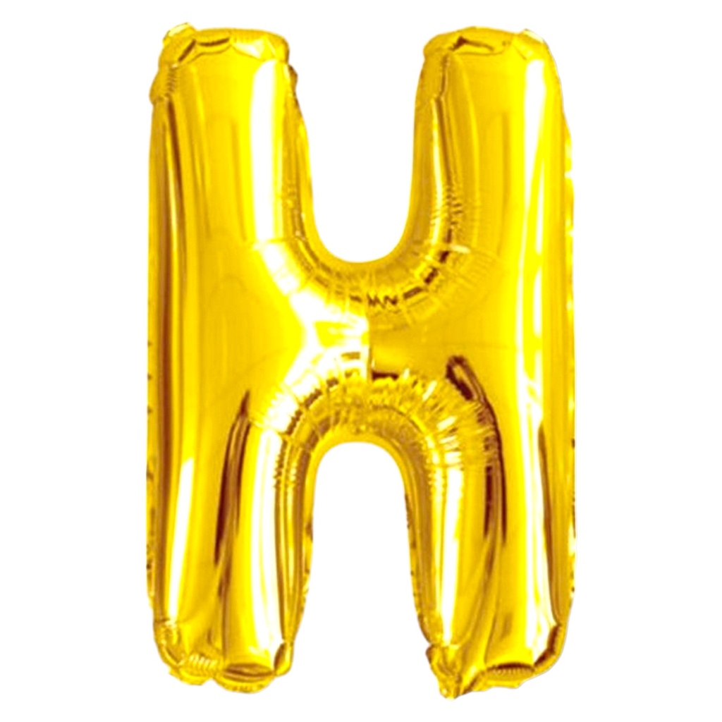 Alphabet Golden Foil Balloon H