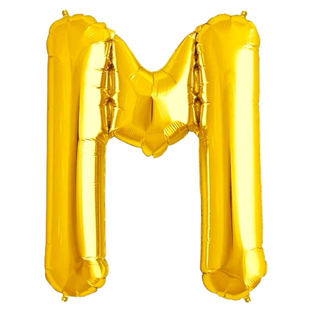Alphabet Golden Foil Balloon M