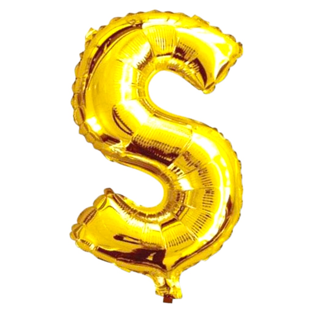 Alphabet Golden Foil Balloon S