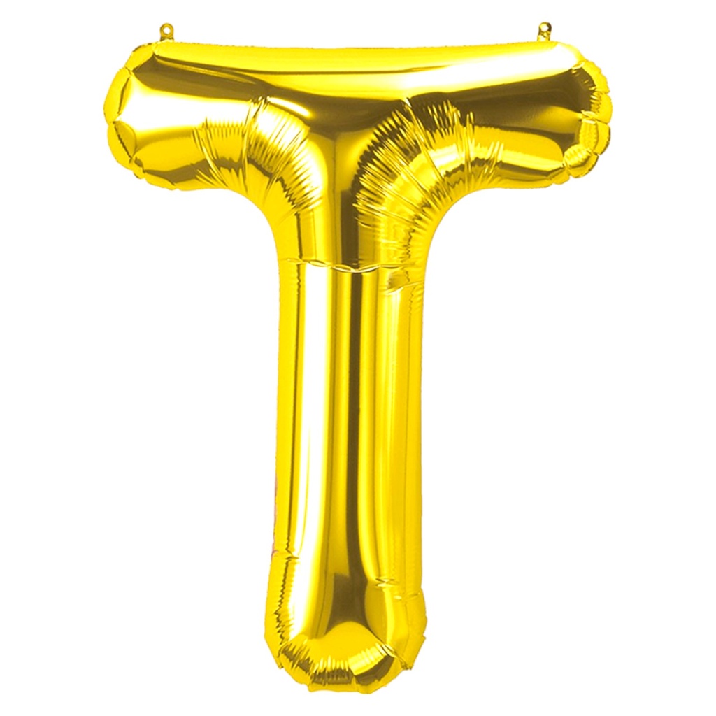 Alphabet Golden Foil Balloon T