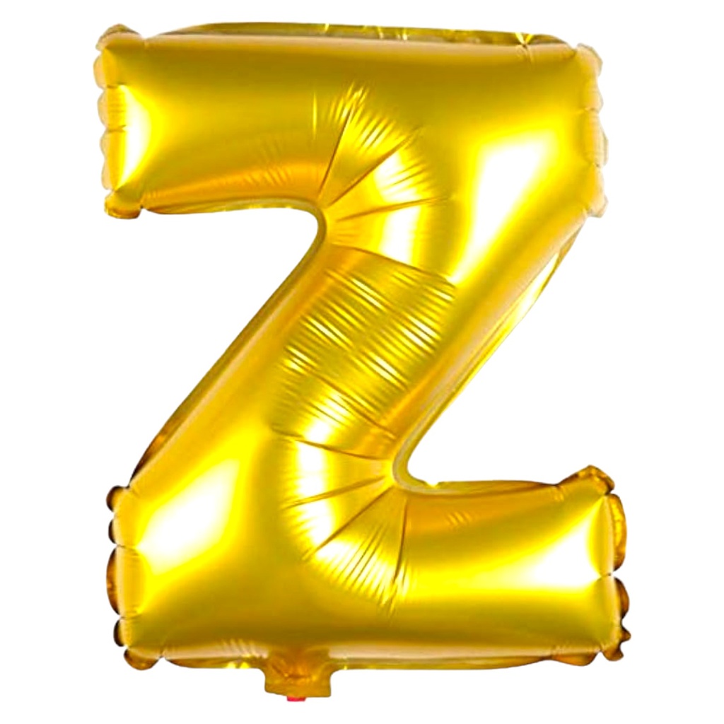 Alphabet Golden Foil Balloon Z