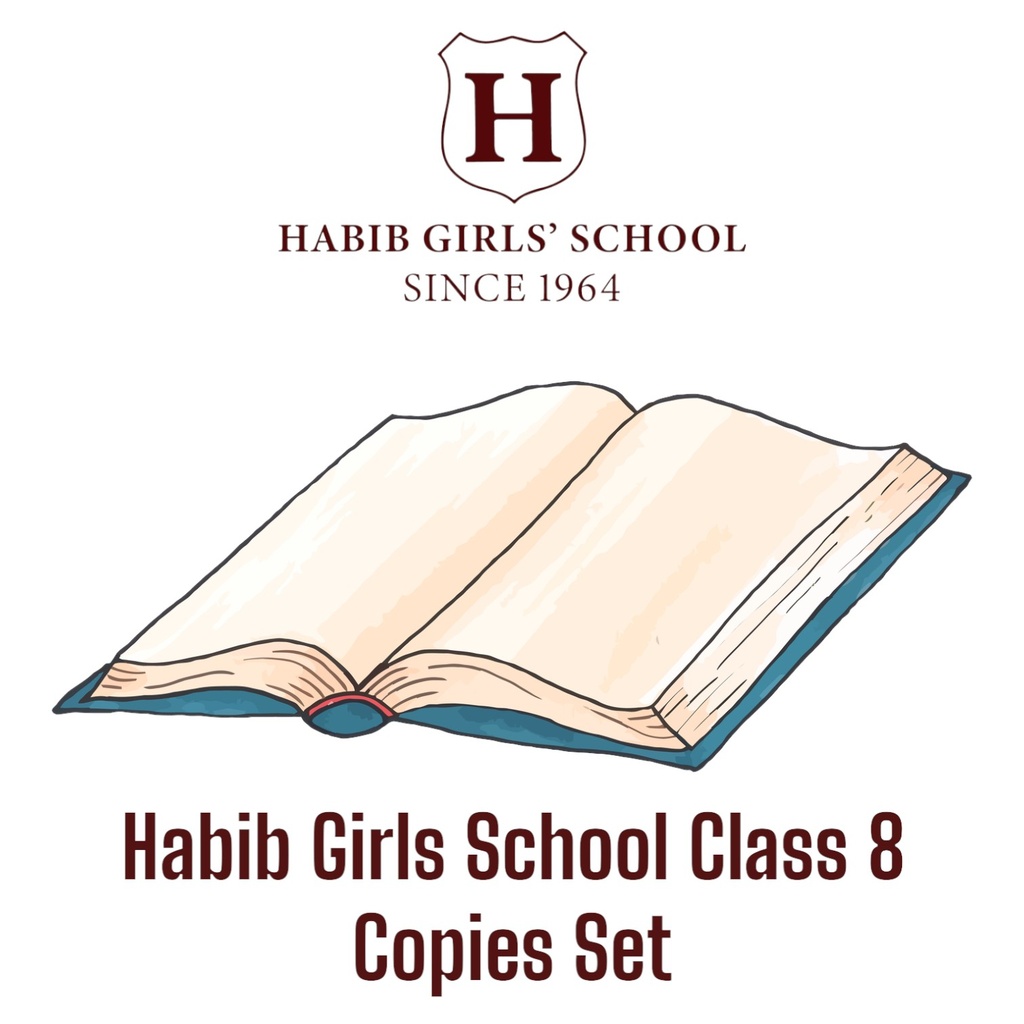 Habib Girls School Class 8 Copies Set