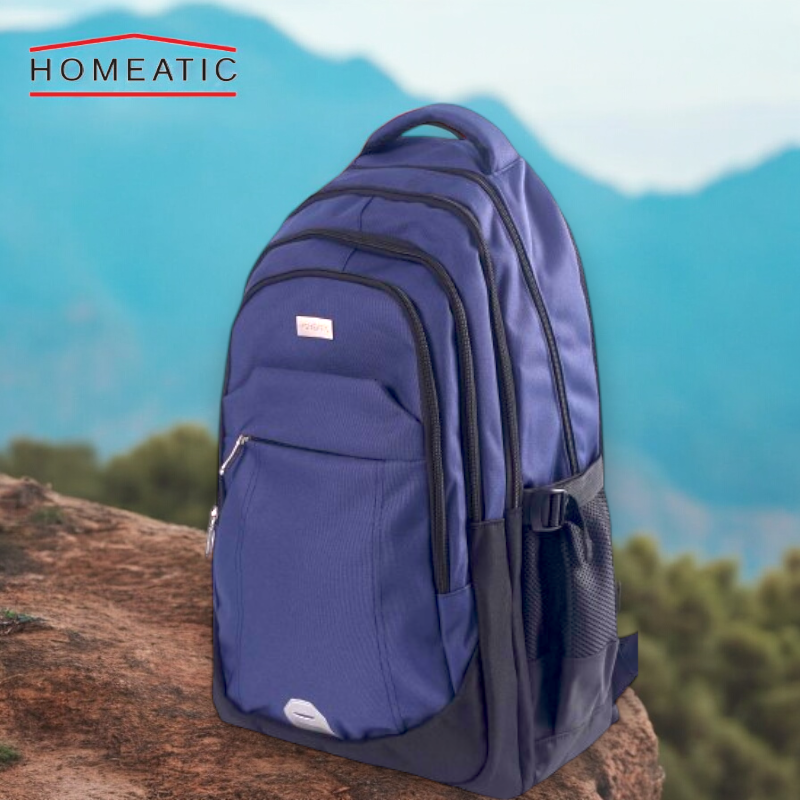 Homeatic Simple School Bag - Navy Blue - 5001