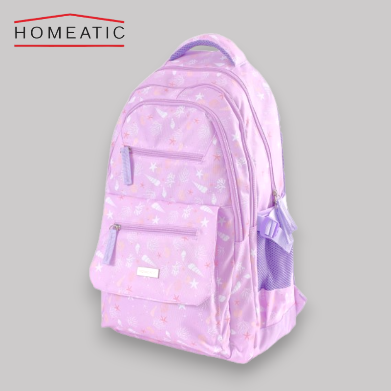Homeatic Unicorn Design School Bag - Purple - 5002