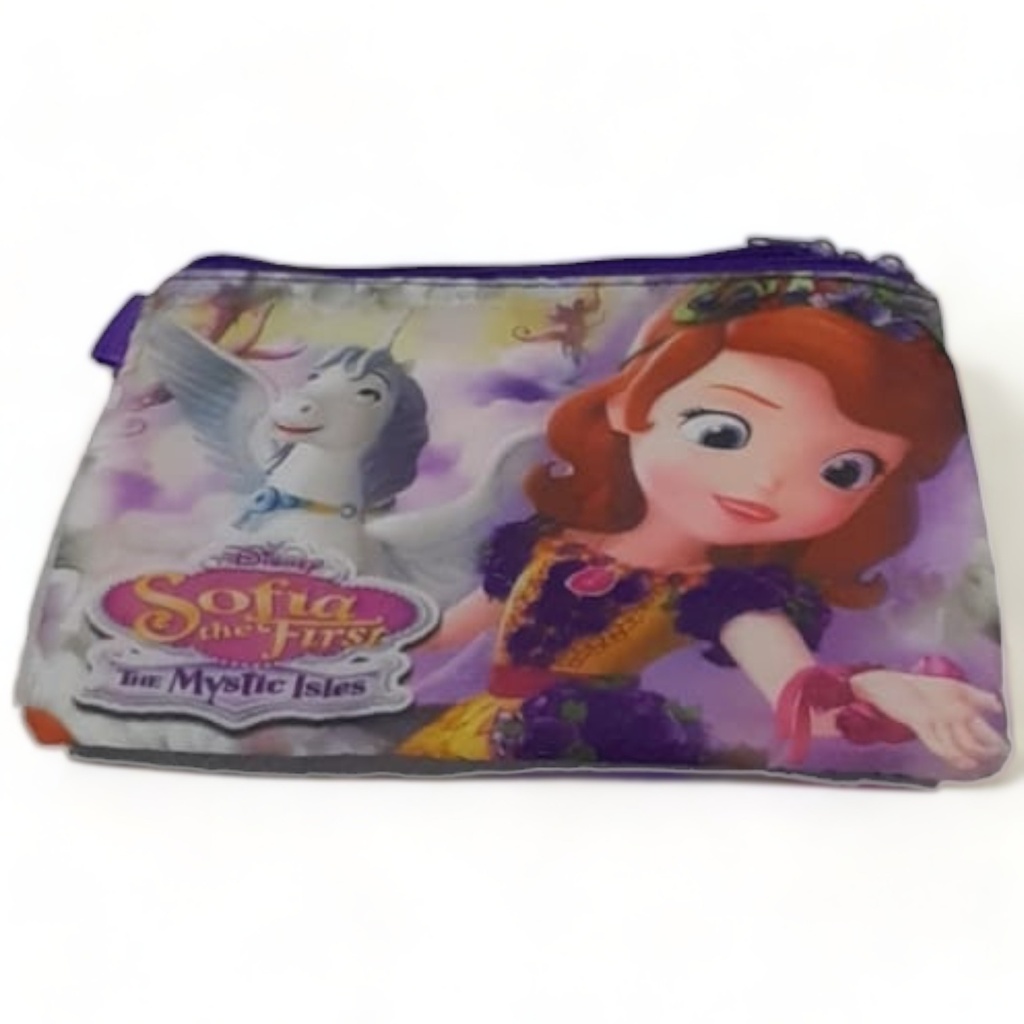 Sofia Double Zipper Pencil Pouch (Assorted Design)