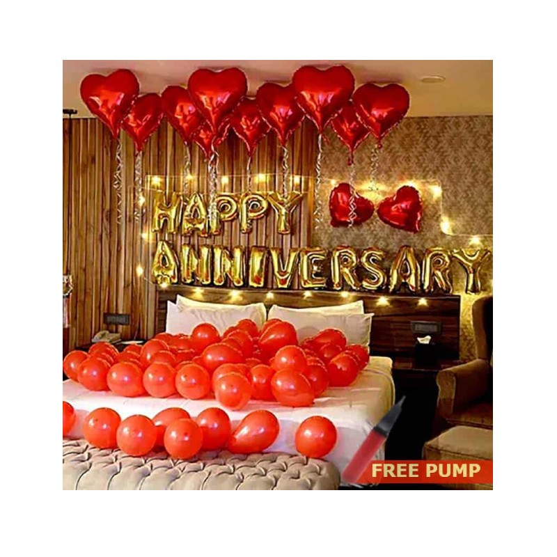 Happy Anniversary  Foil Balloon Assorted Colour