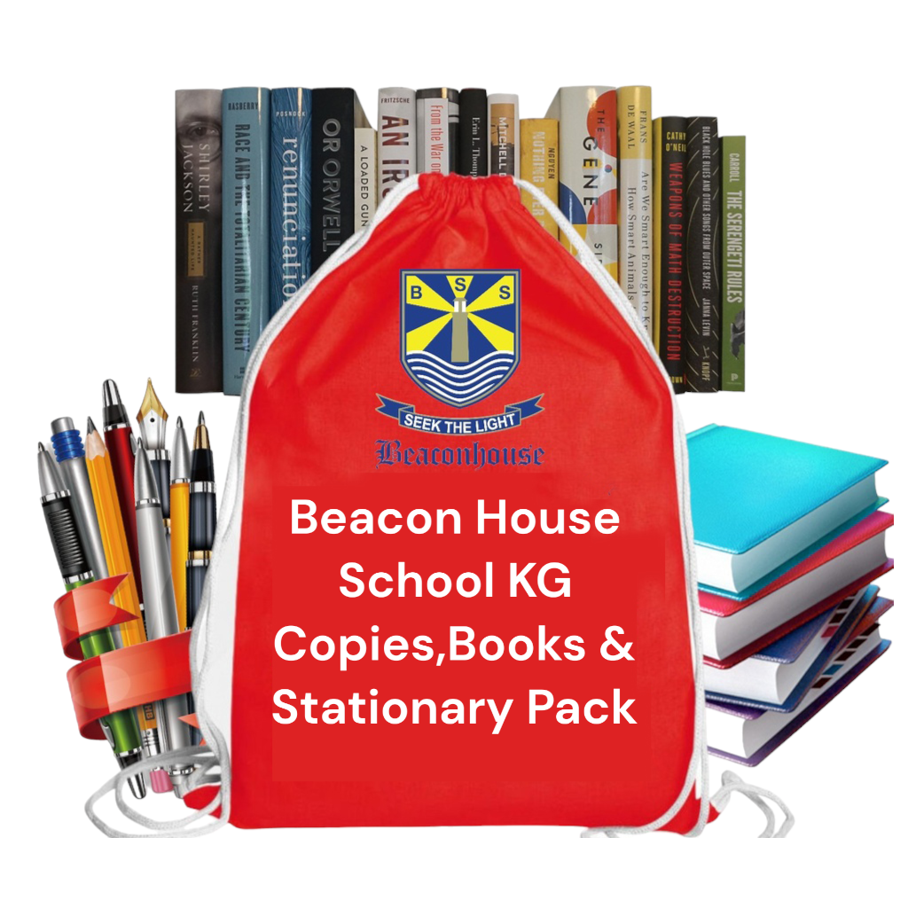 BSS KG Copies,Books & Stationary Pack With Plastic Cover