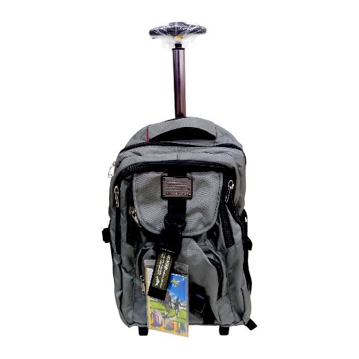 Royal Mountain Trolley Bag - Grey - 18 Inch | Class 5 - Class O/A-Level( IMPORTED )