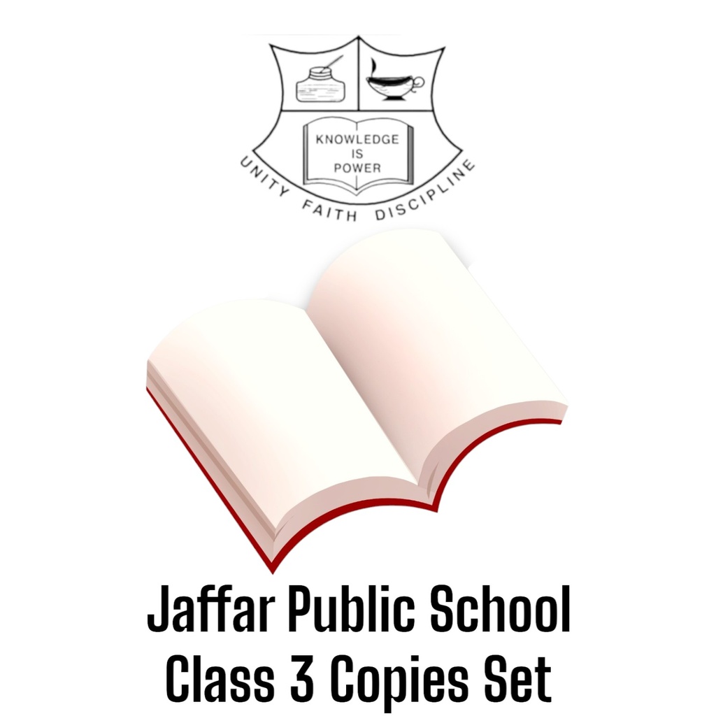 Jaffar Public School Class 3 Copies Set