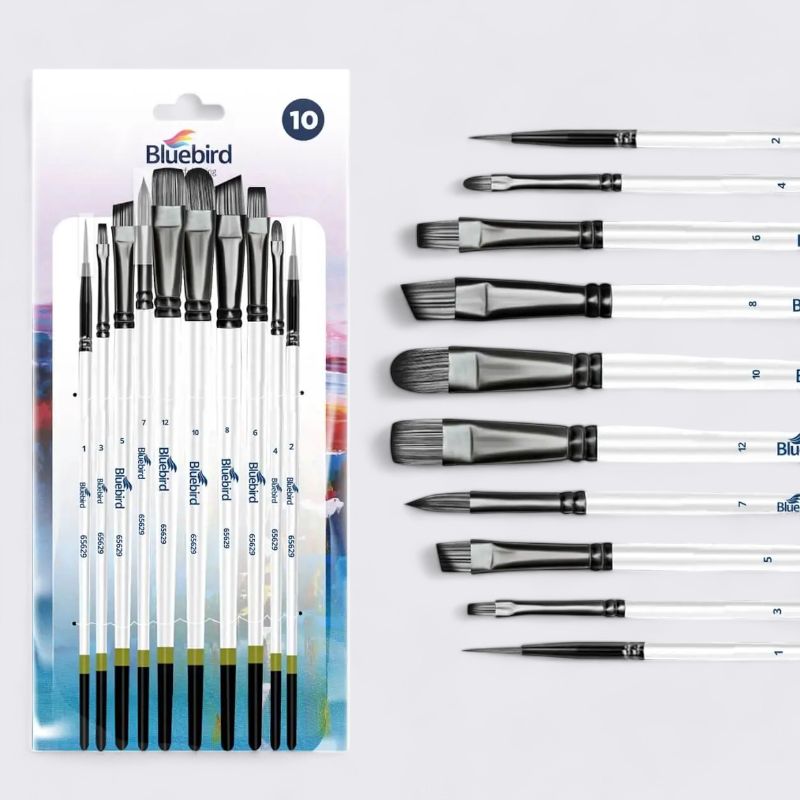 [5065015656296] Bluebird Colourful Living Artists Brush Set - 10 Pcs - No. 65629