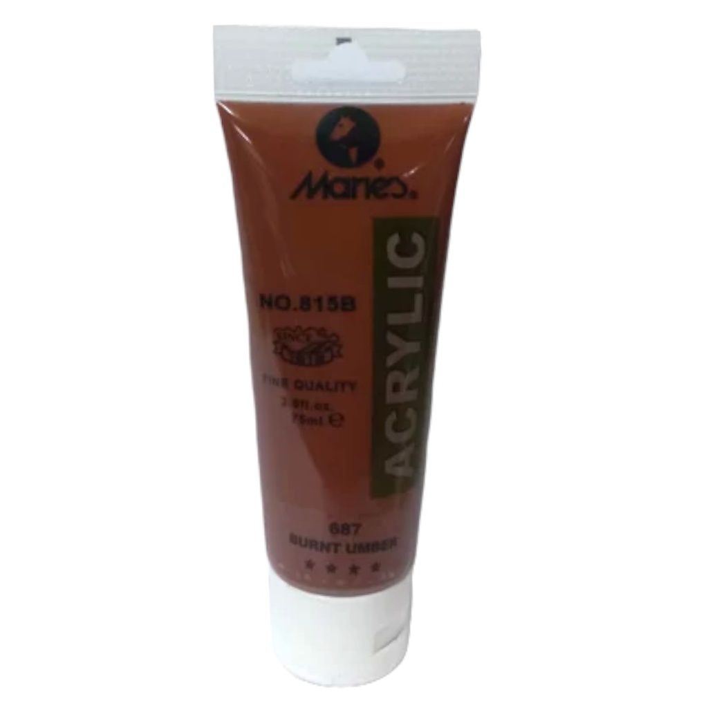 [6931818037312] Maries Acrylic Paint - 75ml No. 687 - Brunt Umber