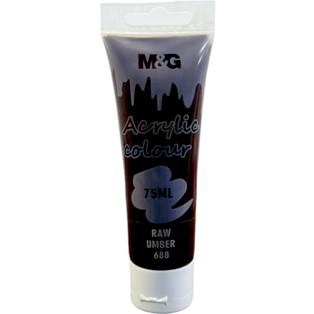 [6941600172268] M&G Acrylic Paint - 75ml - No. 688 - Raw Umber
