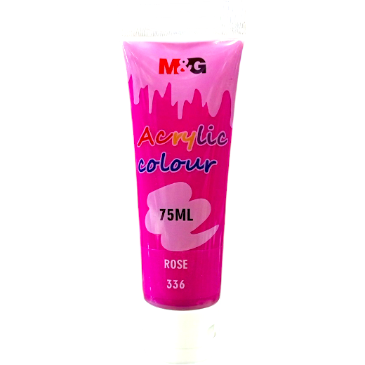 M&G Acrylic Paint 75ml - No.373 - Fluorecent Pink
