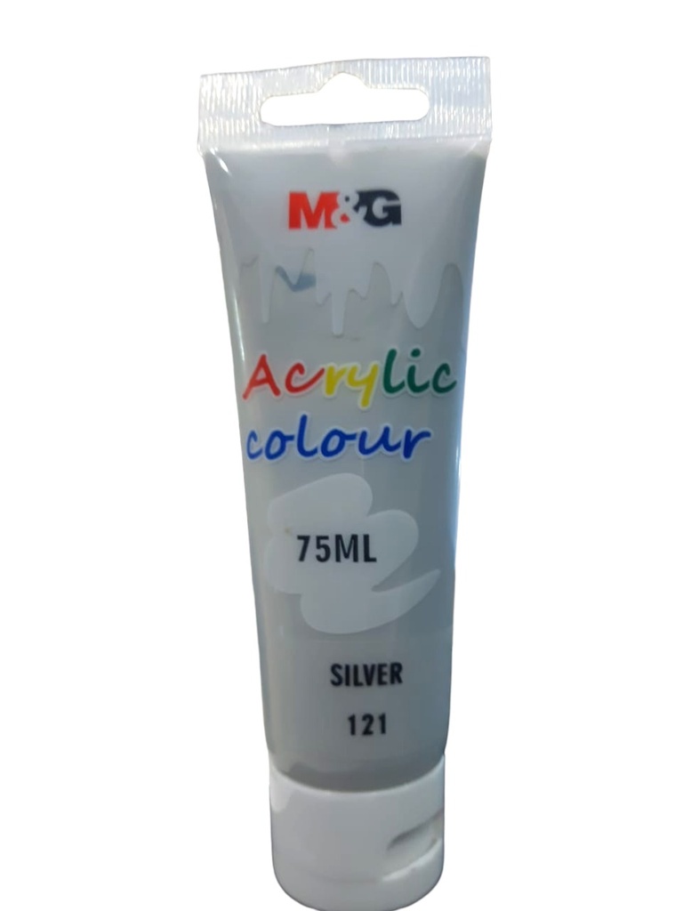M&G Acrylic Paint - 75ml - No.121 - Silver