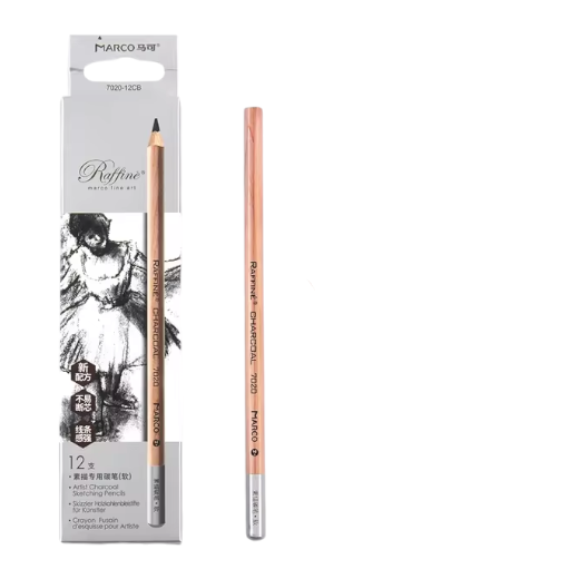 [6951572916999] Raffine Marco Fine Art Charcoal Pencil - No. 7020-12CB