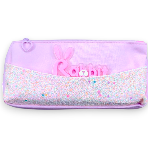 Rabbit Design Pencil Pouch - Assorted Colour - No. 6850