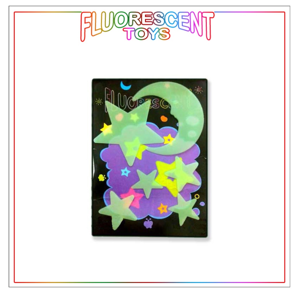 Night Glowing Star & Moon Fluorescent - No. 653C