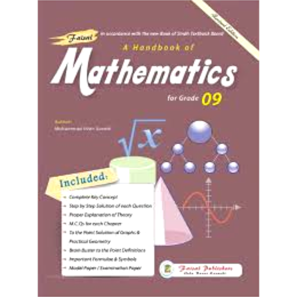A Handbook Of Mathematics For Grade 9 - Faisal Publishers