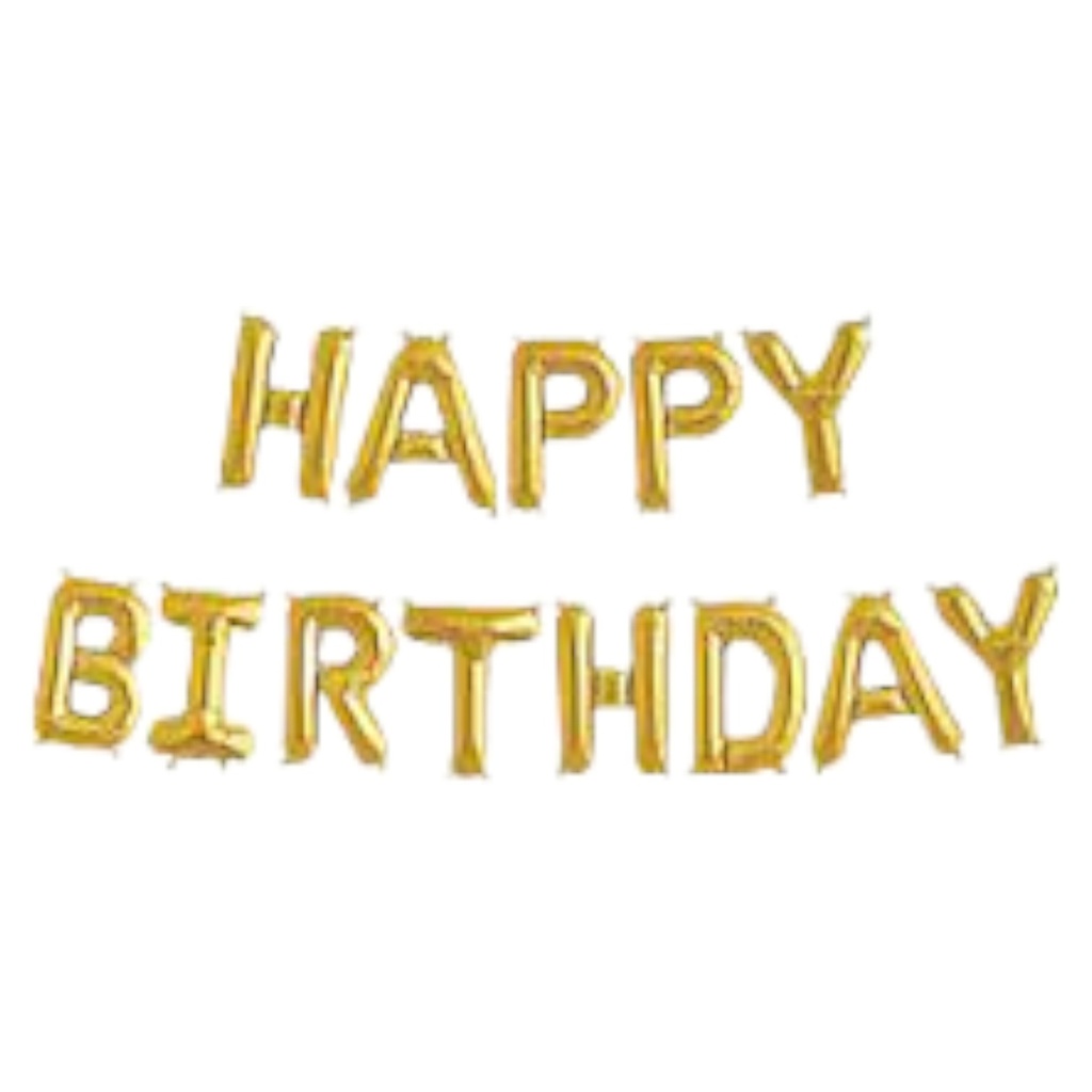 Happy Birthday Foil Balloon - Assorted Colours