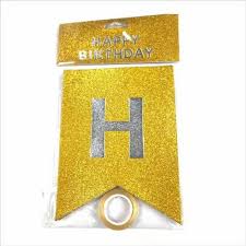 Happy Birthday Banner - Glitter