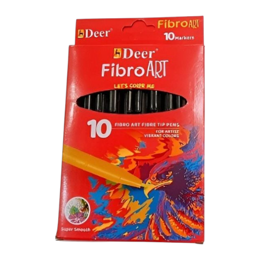 Deer Fibro Art Colour Pencil - 12 Colors