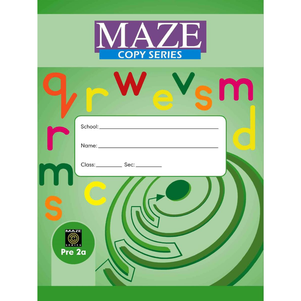 Maze English WorkBook Series Pre Year  - 2a