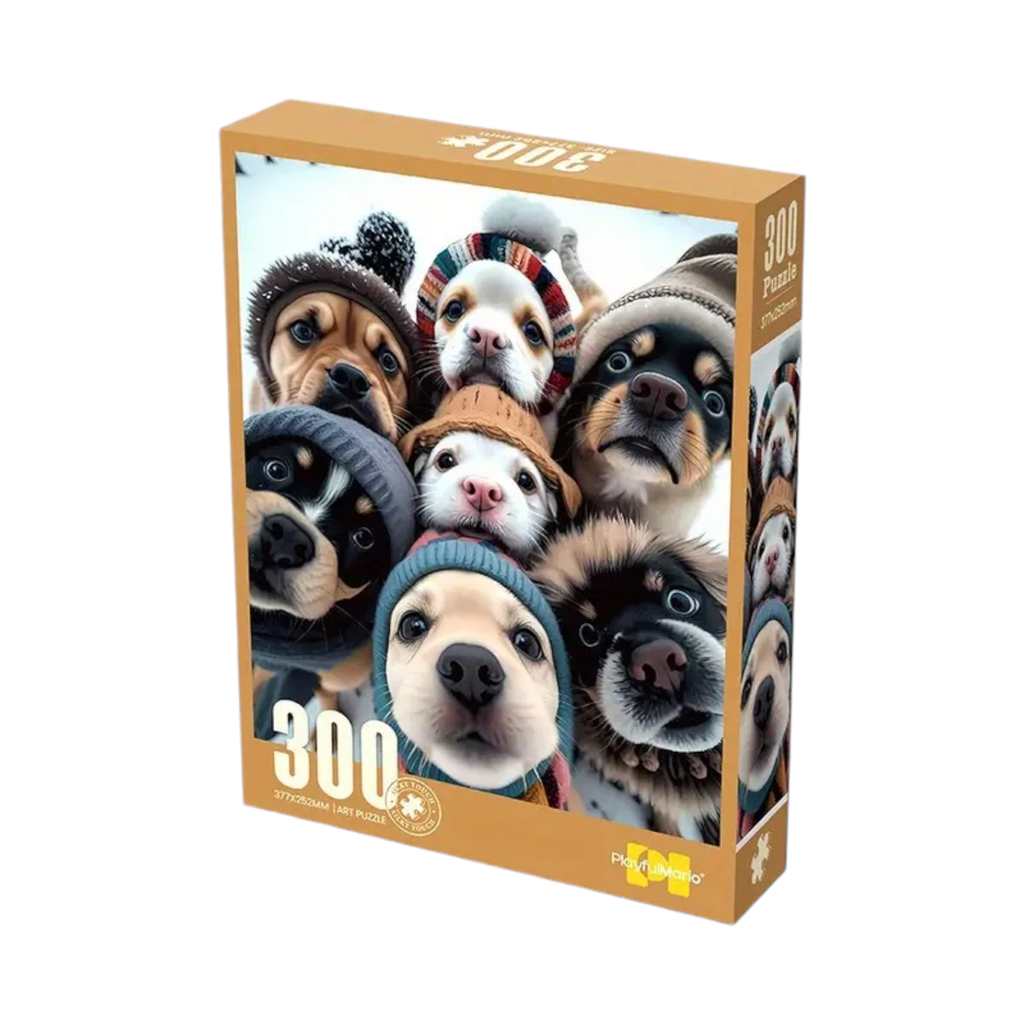 Snow Selfie Collection Jigsaw Art Puzzle For Adults - 300 PIeces