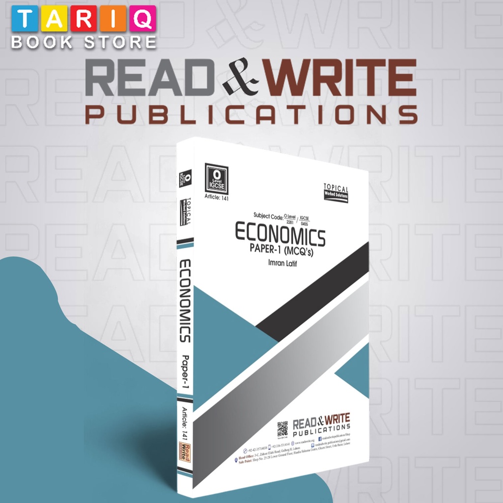 Read & Write O Level Economics Paper 1 (MCQ’s) Topical Worked Solutions (Year: 2003 - 2021) - By Imran Latif - No. 141