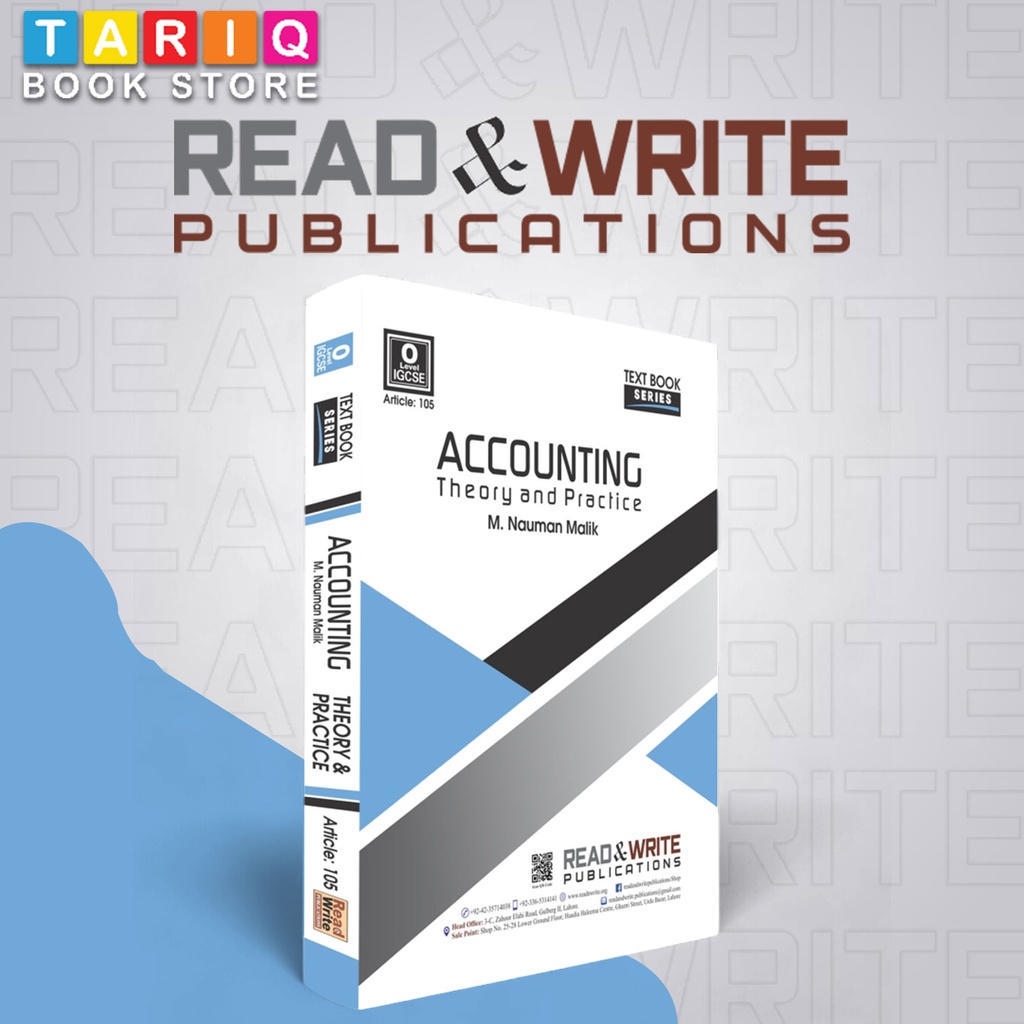 Read & Write O Level Accounting Theory and Practice - By M. Nauman Malik - No. 105