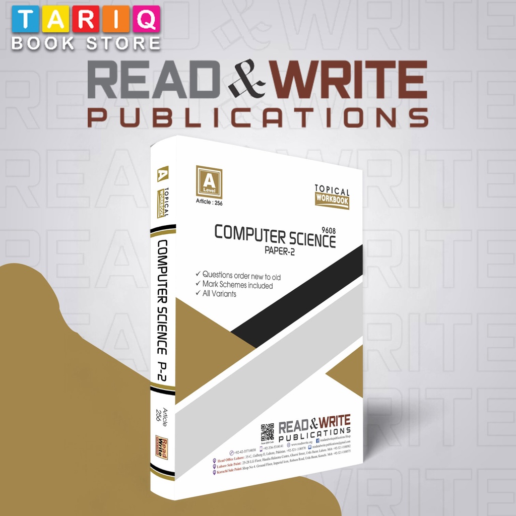 Read & Write A Level Computer Science Paper 2 Topical Workbook (2015 - 2020) - No. 256