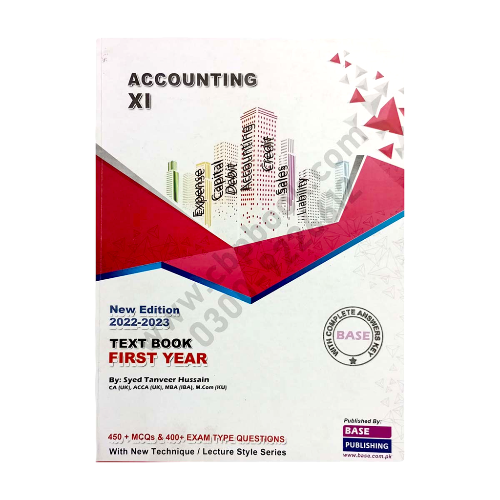 Accounting Text Book First Year New Edition 2022-2023 - Syed Tanveer Hussain