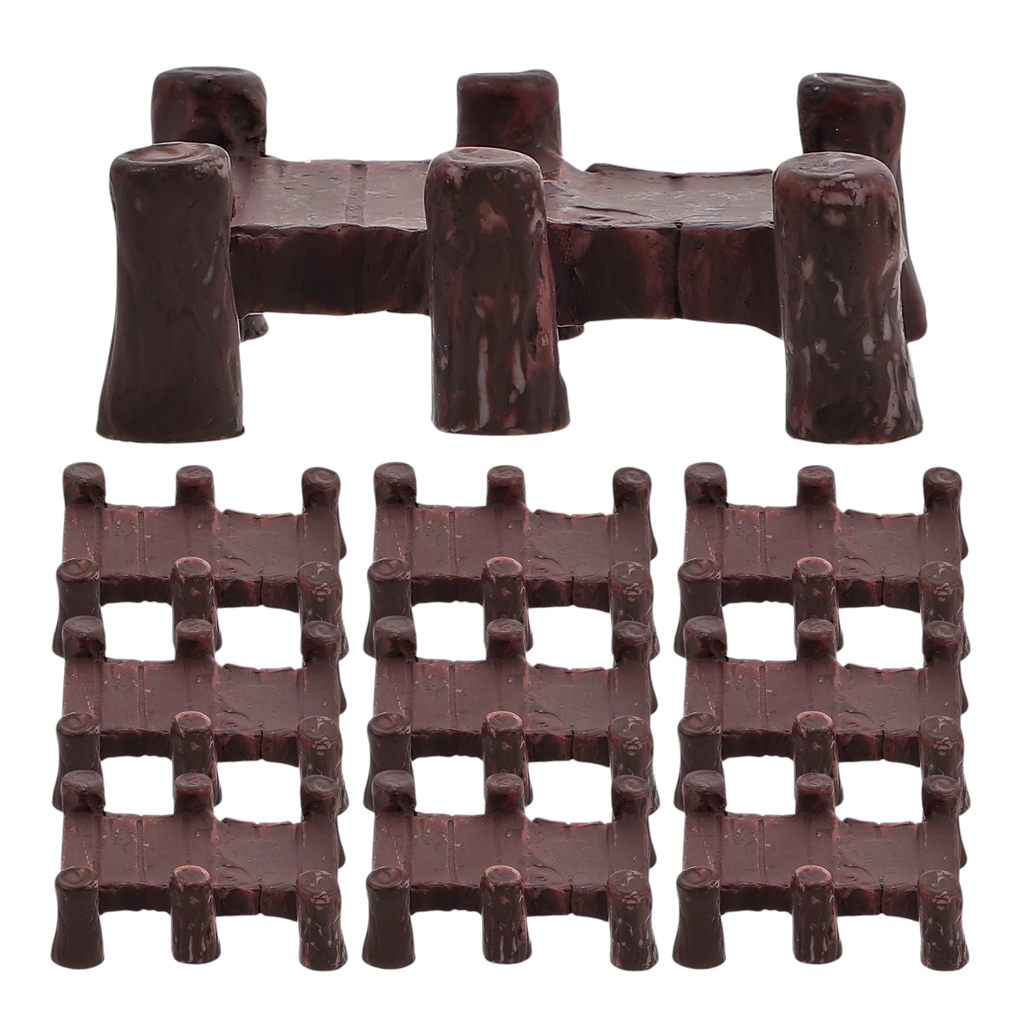 Project Mania Fences Brown Large With Attaching Lock Tied Look (Pack of 16) - TMTRF5