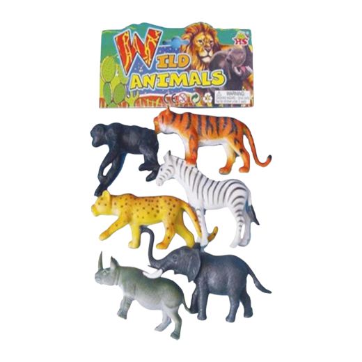Wild Animal Medium TMBW46 Bag of 6