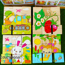 Wooden Block Puzzle - Assorted Character