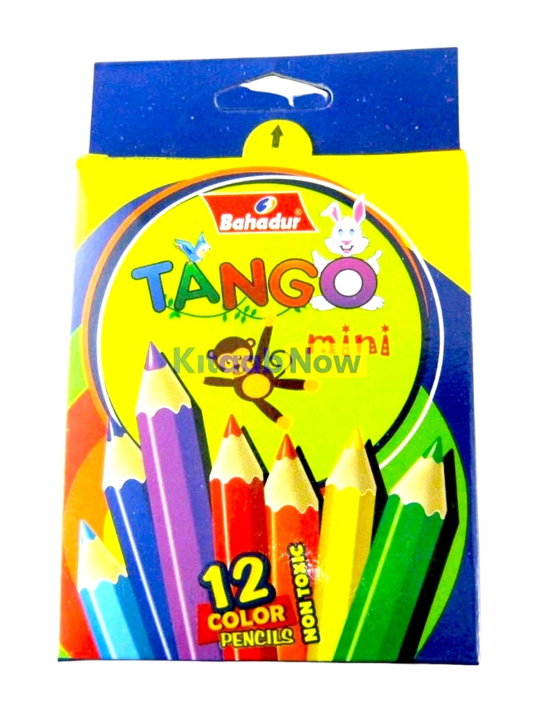 Bahadur Tango Mini Color Pencils – Pack of 12 Colors (Half)