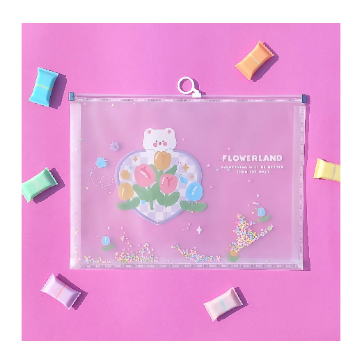 Transparent Folder Flowerland 24684-5