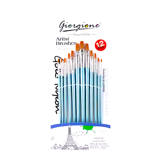 Giorgione Artist Brush Set Pack of 12 G - 818 - 12 B