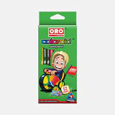 Color Pack of 12 Color Pencils ORO